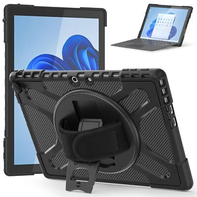 For Microsoft Surface Pro 9 / Pro 8 Heavy Duty Case with Hand Strap Kickstand - Image 1 of 4