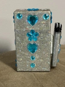 Hard Box Full Pack Cigarette Case (Silver) - Flip Top w/Matching Lighter - Picture 1 of 5
