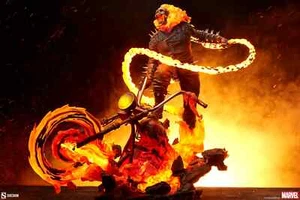 Ghost Rider Premium Format Figure Statue 1/4 Scale Sideshow - Picture 1 of 13