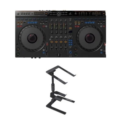 AlphaTheta DDJ-GRV6 4-channel DJ controller + Black Laptop Stand & Bag - Image 1 of 4