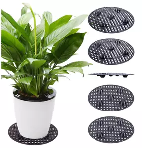 GROW-GREEN 30 cm Small Planter Pots Elevators 5- Pack with Saucers (5, 11.8") - Picture 1 of 3