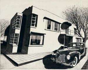Bruce McCOMBS "Dryer Home" 1983 Original Etching Signed/Numbered 41/200 - Picture 1 of 7