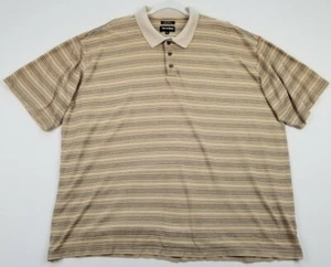 Bolle Golf Polo Shirt Men M Medium Multicolor Stripes Short Sleeve Casual Cotton - Picture 1 of 11