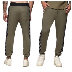 True Religion Herren Seiteneinsatz Monogramm Logo Bündchen Jogger Jogginghose Gr. M - Bild 1 von 4