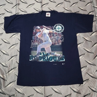 VTG 90s Seattle Mariners Alex Rodriguez T Shirt Size L - Image 1 of 4