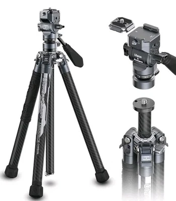 Ulanzi Fotopro X-Aircross F38 Quick Release Carbon Fiber Travel Tripod - Image 1 of 4