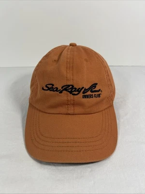 Sombrero naranja quemado Sea Ray Owner's Club vintage adulto navegación Mercury MerCruiser Foto 1 de 4