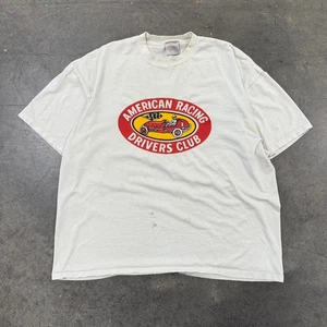 Vintage 90s American Racing Drivers Car Club T Shirt Size 2XL - Picture 1 of 8