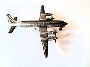SABENA AIRLINES Douglas DC-7C aereo modello peltro 1a classe regalo passeggero - Foto 1 di 4