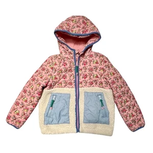 Mini Boden Borg Floral Jacket with Hood Size 6/7 - Picture 1 of 8