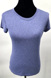 Champion Womens Activewear Round Neck Loose Fit T-Shirt XS Purple Marled Knit - Picture 1 of 9