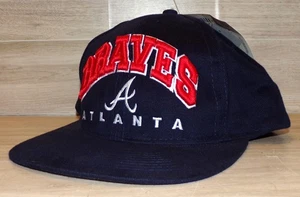 GORRA DE BÉISBOL VINTAGE NUEVA CON ETIQUETAS MLB ATLANTA BRAVES AÑOS 90 - Imagen 1 de 8