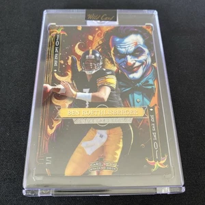 2025 Wild Card 5 Card Draw SD Jokers Wild 1/1 Ben Roethlisberger Joker - Imagen 1 de 4
