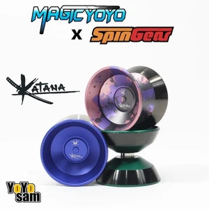MAGICYOYO x SpinGear Katana 2 Yo-Yo - 7075 Aluminum with Stainless Steel Rings - Picture 1 of 13