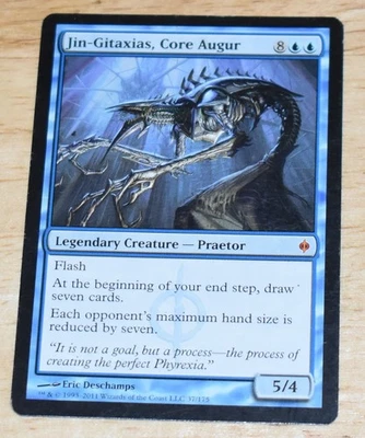 MTG Rare Jin-Gitaxias, Core Augur Legendary Praetor New Phyrexia - Image 1 of 2