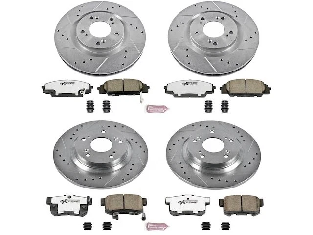 Front and Rear Brake Pad and Rotor Kit For 2000-2009 Honda S2000 2001 BP574RG - Image 1 of 1