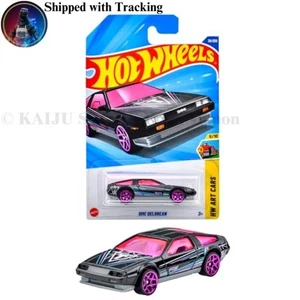 Hot Wheels Basic Car DMC Delorean Vehicle Toy Mini Car for ages 3 and up Black - Picture 1 of 4