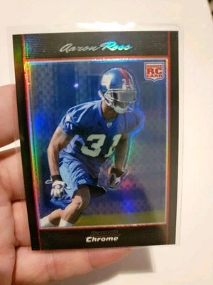 2007 TOPPS CHROME - REFRACTOR - AARON ROSS ROOKIE GIANTS #TC250 #/500 - Image 1 of 2