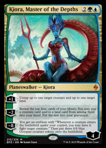 Kiora, Master of the Depths - Foil Battle for Zendikar Near Mint, English - MTG - Image 1 of 1