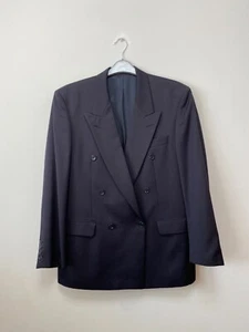 Vintage! Pierre Balmain Men's Navy Blue Wool Blazer Jacket Size EU50 UK40 - Picture 1 of 5