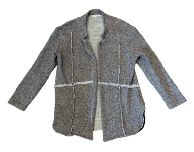 Винтажный Barney's Нью-Йорк серый коренастый вязаный кардиган свитер куртка средний - Изображение 1 из 4