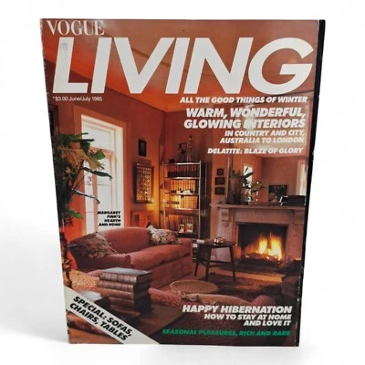 Vintage Vogue Living Australia Magazine -June July No. 5 1985 - Image 1 of 4