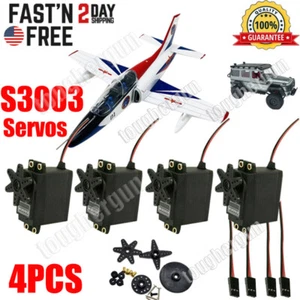 4 STCK. hohes Drehmoment Standard S3003 Servos für Futaba RC Auto Flugzeug Bootssteuerung - Bild 1 von 8