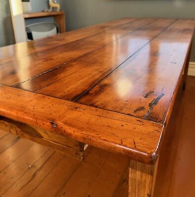 19th century French Country 86" Cherrywood Table - Image 1 of 4