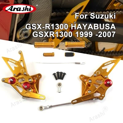 Reposapiés Reposapiés Pedales para Suzuki Hayabusa 1999-2007 GSX1300R DORADO Foto 1 de 4