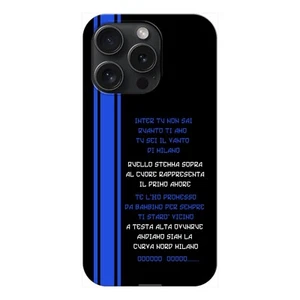 Cover tifosi Inter iPhone 16 morbida TPU coro te l'ho promesso da bambino - Zdjęcie 1 z 1