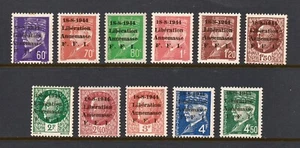 France Liberation WWII (1944) - “Annemasse” Complete Unused MH Set (€610) - Picture 1 of 2