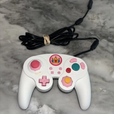 PDP Gaming Princess Peach Wired Fight Pad Pro Controller Nintendo Switch-Probado Foto 1 de 4