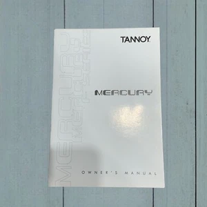 Tannoy Mercury F Series Operating Instructions Manual - Picture 1 of 1