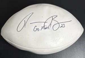 RONNIE BROWN Signed Auto MIAMI Dolphins THE DUKE WILSON Football - Picture 1 of 5