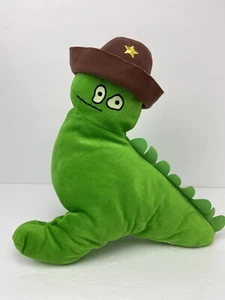 Ikea Sagoskatt Green Dinosaur Sheriff in Hat Plush Soft Toy  13" Kid's Drawing - Picture 1 of 6