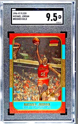 Fleer SGC 9.5 1996 Michael Jordan radiocontrol novato dorado - reimpresión Foto 1 de 3