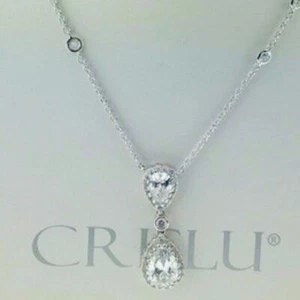 Colgante doble gota Crislu 906075N16CZ - Imagen 1 de 1