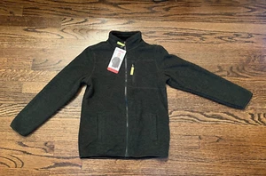 32 Degrees Heat Kid Boy HT. Rain Forest (Green/Gray Black) Fleece Jacket M 10/12 - Picture 1 of 4