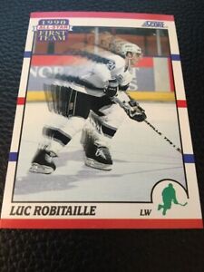 Luc Robitaille Kings 1990-91 Score All Star First Team #316