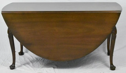 Kittinger Williamsburg Dining Table CW117 Gate Leg Table Queen Anne George III Cover