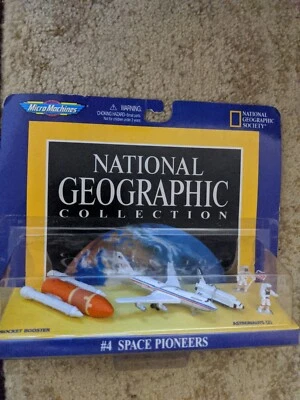 MICRO MACHINES NATIONAL GEOGRAPHIC #4 SPACE PIONEERS  FACTORY SEALED  GALOOB - Image 1 of 4
