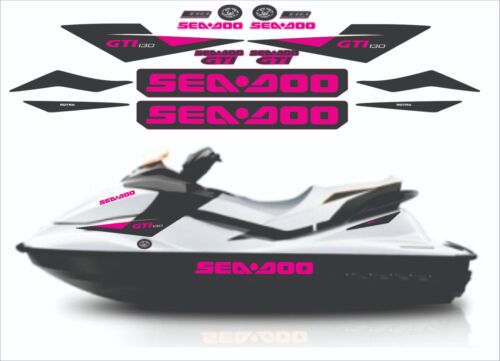 SEADOO GTI 130 2010 Graphics / Decal / Sticker Kit CUSTOM PINK