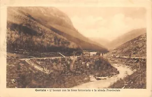D2733) WW1 POSTA MILITARE GORIZIA LINEA FERROVIARIA STRADA PROVINCIALE VG 1916 - Picture 1 of 2