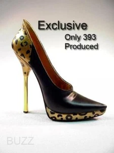 Maneater Black & Gold Leopard Man Eater LE Only 393 Made WOW Just the Right Shoe - Picture 1 of 3