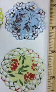 Minature Doilies LOT 30 hand punched scrapbooking embelishments card paper 1.5" - Picture 1 of 12