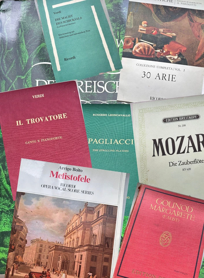 Opera - Sheet Music - Antiquarian - Piano Reduction - For Selection! - Image 1 of 1