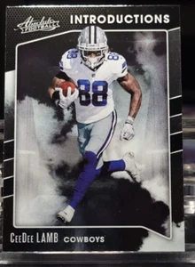 CEEDEE LAMB 2020 Absolute Football #I-CL Introductions Dallas Cowboys Wide Rec - Picture 1 of 2