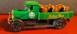 Nostalgie-Truck Magirus - mit Fässern - Licher Bier - Grün - 1:87 - rar - 1a - Bild 1 von 5