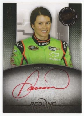 2012 Press Pass Authentics Danica Patrick red ink #RS-DP1 Auto 20/20 Redline - Image 1 of 2