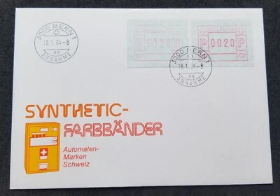 [SJ] Switzerland 1984 ATM (Frama Machine Label Stamp FDC) *rare - Image 1 of 4